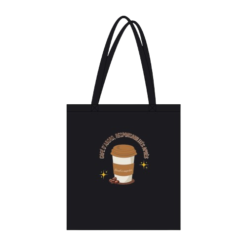 Café d'abord – création personnalisée MyEcoTote.