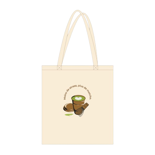 Naturellement Matcha – création personnalisée MyEcoTote.