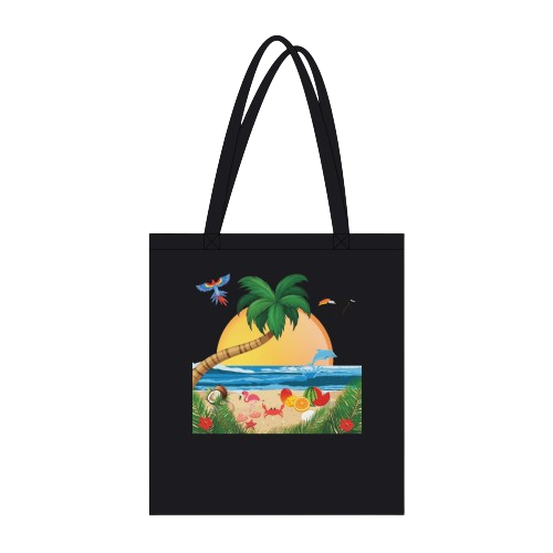 Paradis Tropical – création personnalisée MyEcoTote.
