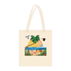 Paradis Tropical – création personnalisée MyEcoTote.