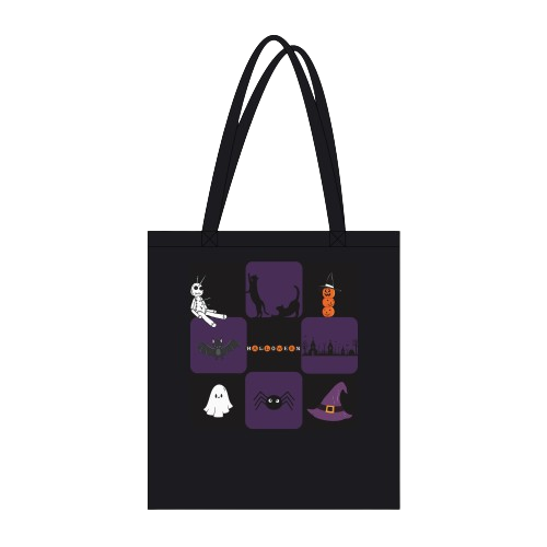 Reflet d'Halloween – création personnalisée MyEcoTote.