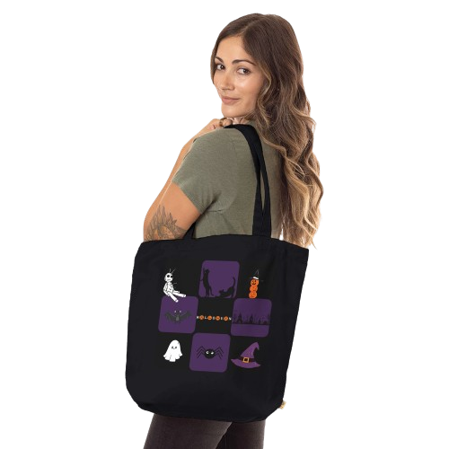 Reflet d'Halloween – création personnalisée MyEcoTote.